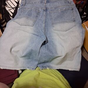 Men's Light Blue Denim Jean Shorts - Classic Five-Pocket Style